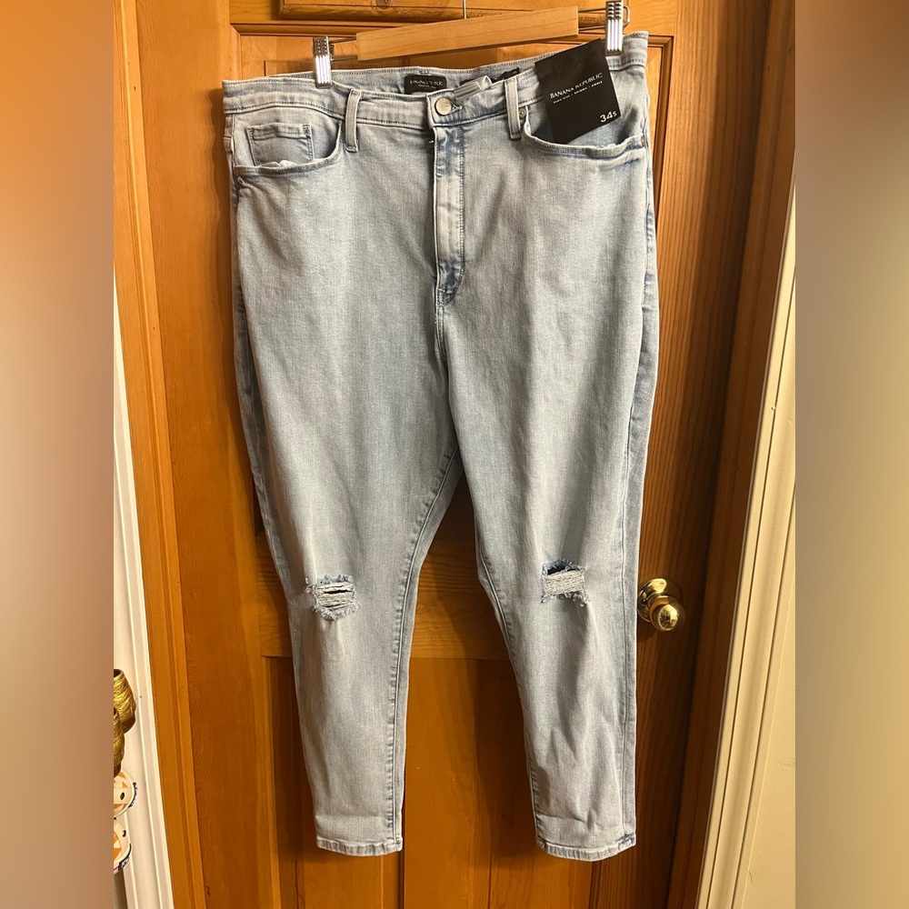 Banana Republic High-Rise Skinny Ankle Jeans size 34s NWT